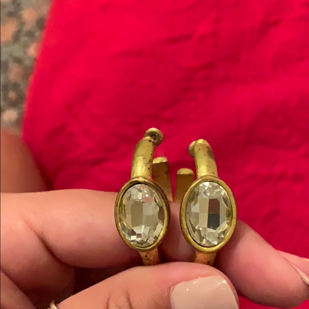 gold diamond earrings